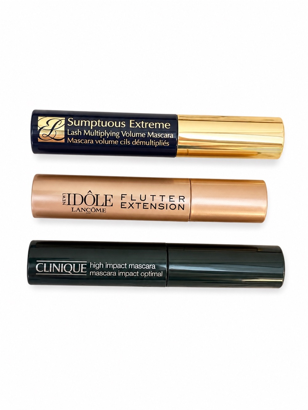 Estée Lauder, Lancôme Idôle, Clinique Travel size mascara bundle